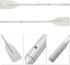 OMENI 2Pcs Dinghy Oars Kayak Paddle Boat Oars for Row Boat, Grey Aluminium Alloy Oars for Inflatable Boat