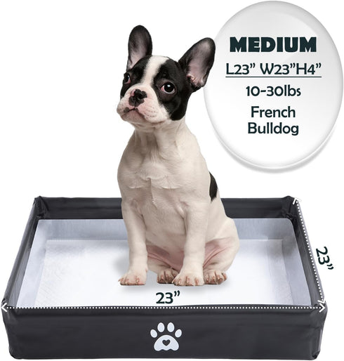 MEEXPAWS Dog Pee Pad Holder Tray Foldable, Puppy Pad Holder Liner Base