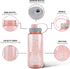 SHOKE 1 Liter Water Bottle 32oz BPA Free Non-Toxic Tritan Leakproof Sports Bottle with Handle