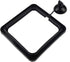 4 Pack Aquarium Fish Feeding Ring, Floating Food Feeder with Suction Cup, Square Shape, Black