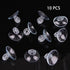 Transparent Aquarium Suction Cup Holders - 10 Pack for Fish Tank Tubing, Pumps, and Filters