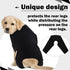 ROZKITCH Dog Surgery Recovery Sleeve for Rear Right Left Leg, Wound Elbow Brace Protector, Black 2XL