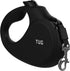 TUG Monochrome Tiny 360° Tangle-Free Retractable Dog Leash, 10 ft Strong Nylon Tape (Tiny, Black)