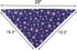 American Flag Square Bandanas Bibs for Dogs and Cats, Washable Kerchief Collar (Blue)