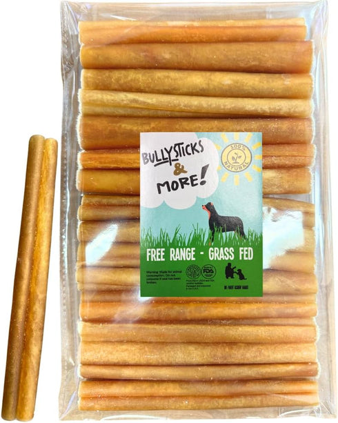 BULLYSTICKS & MORE 6 Inch Beef Collagen Sticks for Dogs (16 Count)