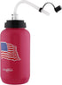 Pro Impact Squeezable Water Bottle with Bendable Long Straw and Spray Cap - 35.5 Oz. LDPE BPA Free Plastic for Hydration