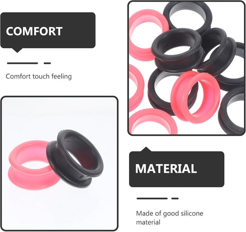 10pcs Silicone Scissor Finger Rings, Professional Shear Protectors for Hairdressing and Pet Grooming, Anti-skid Design