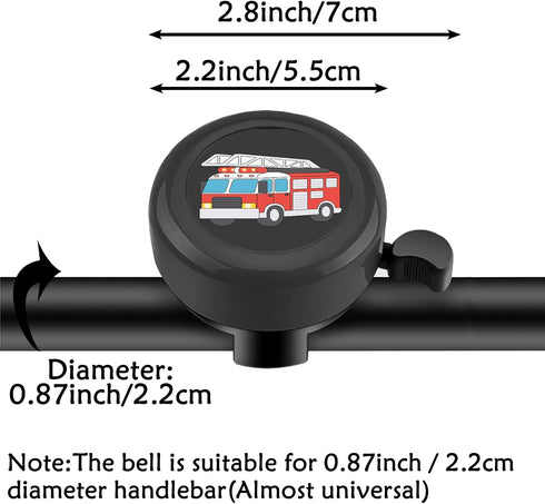 Kids Bike Bell, Cute Handlebar Ring Bell - Children's Bicycle Accessory for Tricycle, Scooter, Balance Bike