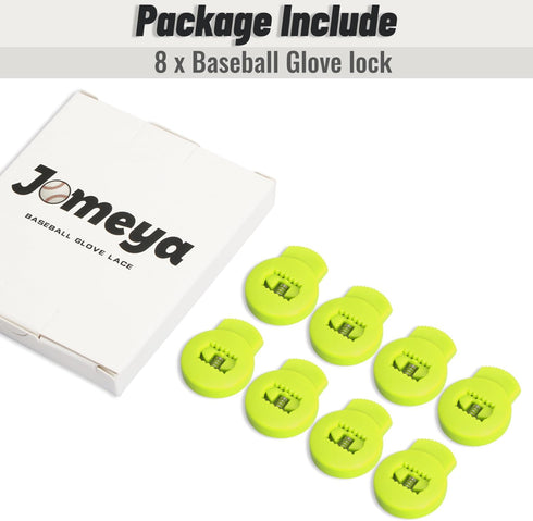 Glove Locks, 8 Pack Baseball Glove Lace Locks, Universal Fit for Baseball and Softball Gloves