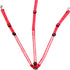SSZYace Adjustable LED Horse Breastplate Collar, Nylon Night Flashing Light Bar Harness with 3 Modes (Red)