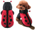 FLAdorepet Halloween Dog Ladybug Costume, Funny Winter Warm Jacket for Small Medium Dogs