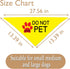 JXGZSO 1 Piece Stop Dot Not Pet Bandana, Do Not Distract Dog, No Touch No Talk