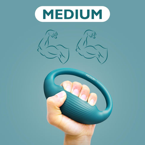 FitBeast Stress Balls for Adults - Hand Exercise Balls for Rehabilitation, 3 Resistance Levels Squeeze Balls, Ideal for