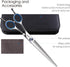 Straight Left Handed Dog Grooming Scissors 8.0'' Long, Large Dog Shears for Grooming Poodle