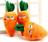 1Pc Soft Dog Toys Cute Carrot Plush Chew Squeaker Plush Dog and Cat Toys with Multi-Squeaks Sound Pet Puppy Supplies Dog Squeak Toys