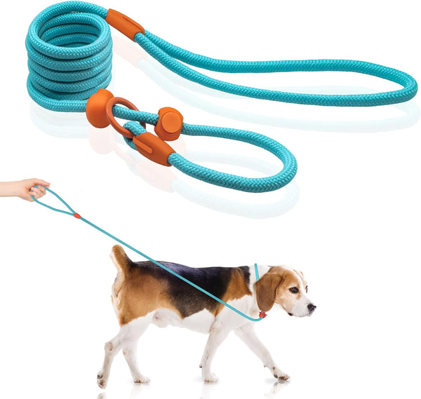 Slip Leads for Dogs, 5 FT Lightweight Rope Leash for Medium Dogs, No Pull Training Leash, Quick Put On and Take Off