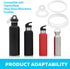 CIATBYYJ 10 9 24/32/40/64oz Pcs Water Bottle Gasket Replacement, Silicone Water Bottle Lid Covers with Tweezers