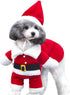 NACOCO Pet Christmas Costumes Dog Suit with Cap, Santa Claus Suit for Dogs and Cats (Red, XL)