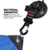 REDCAMP Heavy Duty Suction Cup Anchor with Securing Hook Tie Down, Removable Camping Tarp Accessory