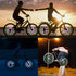 LED Bike Wheel Lights with 30x RGBW Patterns, Batteries Included, IPX5 Waterproof Safety Tire Lights