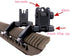 Ultralight 45 Degree Offset Flip Up Sight, Rapid Transition Front and Backup Rear Sight