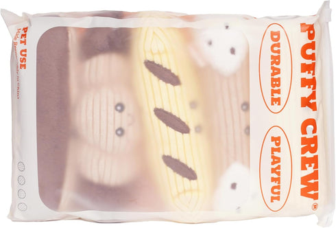 8", (5 1, Squeaky Dog Plush Toy, Bakery Bite_Stick Collection, for Small and Medium Dogs in Small)