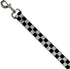 Buckle-Down Pet Leash - Smiley Sad Face Checker Black White, 4 Feet Long 1.0 Inch Wide