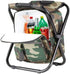 FCFKUK Backpack, Bright starl Multifunction Folding Cooler and Stool Hiking Camouflage Seat Table Bag Camping Gear
