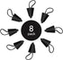 Hikeen Kayak Plugs - Scupper Plugs with Lanyard for Sit on Top Kayak Drain