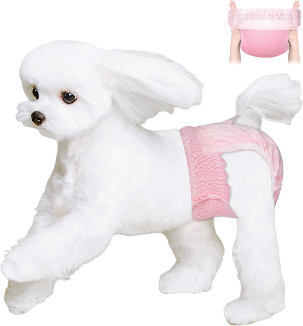 Ambreview Disposable Dog Diapers Female, Just Pull It Up, Doggie Diapers for