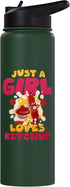 Ketchup Costume Just A Girl Who Loves Ketchup Stainless Steel Insulated Water Bottle