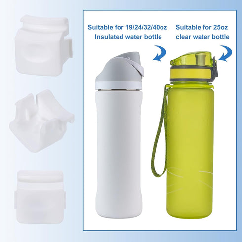 uxcell Replacement Button for 24oz 32oz Bottle, Non-BPA Water Bottle Lid Push Switch Parts, White, 2 Pcs
