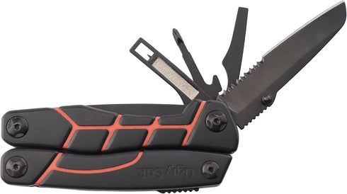 Ugly Stik Multitool Knife for Fishing, 11-in-1 Fishing Tool with Pliers, Scissors, Knife, Non-Slip Grip
