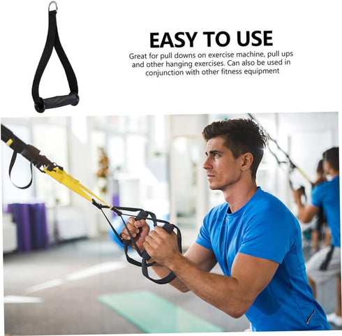 Pull Cord Grip Cable Machine Attachment Handles, Portable Resistance Band Handles for Sports Accessories and Workout