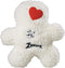 Zanies Embroidered Berber Boy Dog Toys - White