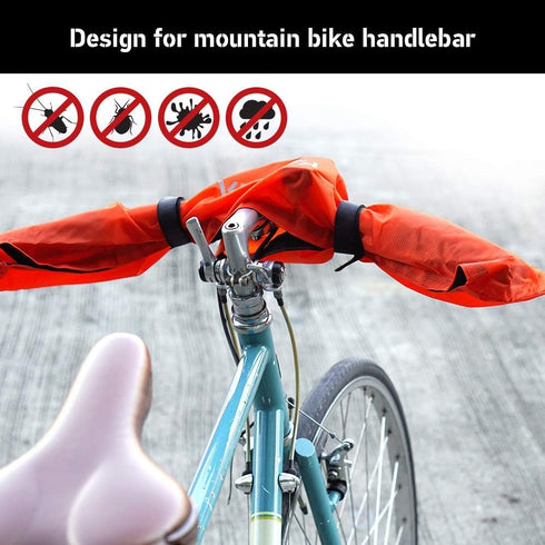 Vincita Water-Resistant Durable Handlebar Rain Cover Red for Mountain Bikes, Folding Bikes, E-Bikes