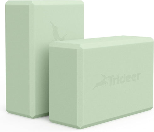 Trideer Yoga Block - Soft Non-Slip Premium Foam Blocks, Lightweight, Odor Resistant, Supportive Yoga Accessories