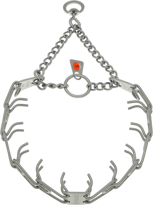 Herm Sprenger Matt Stainless Steel Scratch Resistant Dog Collar, Swivel D-Ring Training Collar for Small Dogs