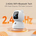 CINMOORE 2.5K 2.4GHz 2-Way Pet/Dog Camera with Speaker/Phone App, No-Monthly-Fee AI Person/Pet/Cry Detection Security