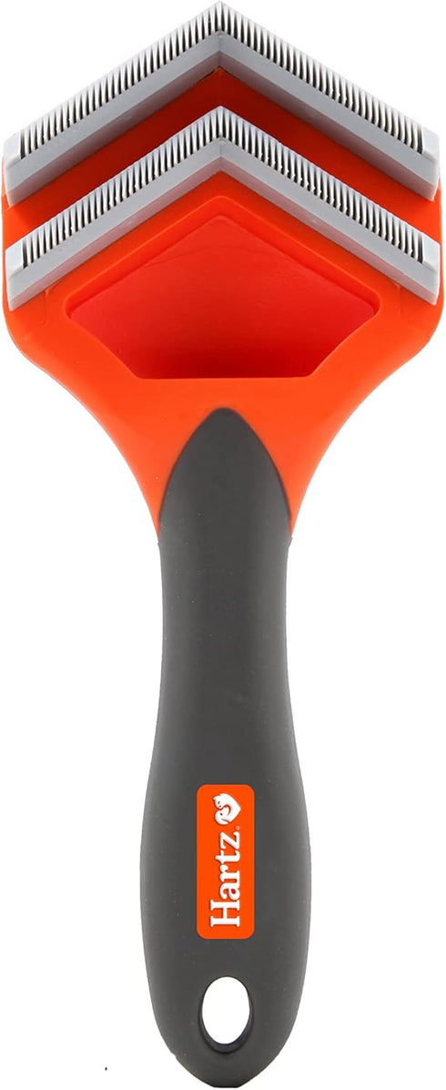 Hartz Groomer's Best Fur Fetcher De-Shedder Dog Brush, Black