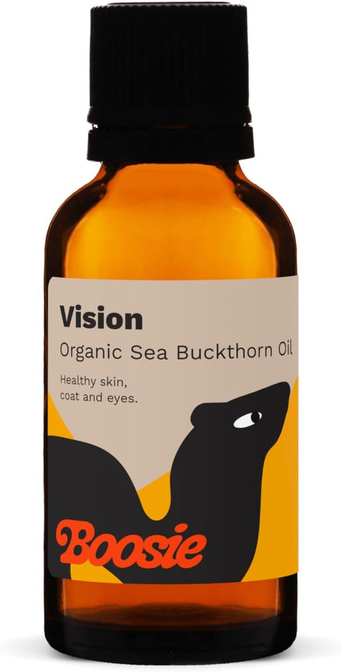 Boosie Organic Sea Buckthorn Oil for Dogs and Cats 1 fl oz - Supports Eye Health, Promotes Healthy Coat and Skin