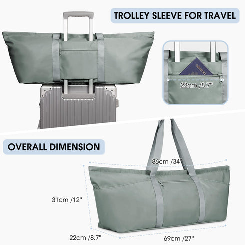 sportsnew Large Yoga Mat Bag with Shoes Bag and Wet Compartment, Adjustable Strap for Women Men