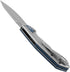 Kershaw Lucid Folding Pocket Knife, 3.2 inch Clip Point Blade, Blue Handle
