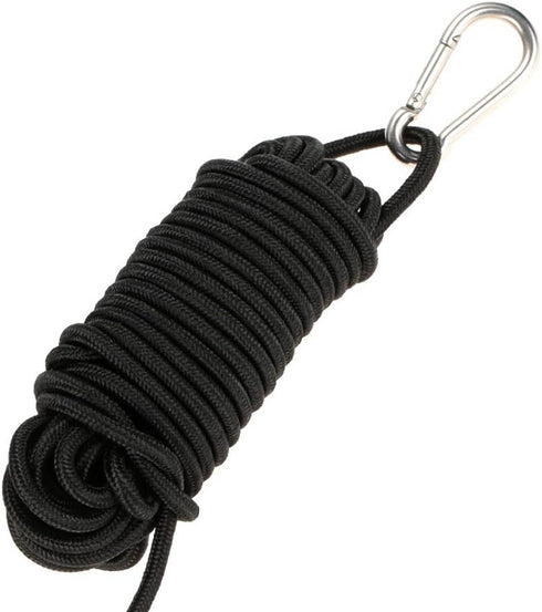 MOOCY 30 ft. Marine Rope Tow Line, Buoy Ball Float Leash & Stainless Steel Hook for Fishing Drift Anchors System