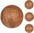 PGS Vintage Soccer Ball Size 5, Antique Leather Football in Light Brown