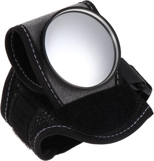 360 Rearview Mirror Wristband for Biking, Plastic Retroreflective Wrist Guard with Rotatable