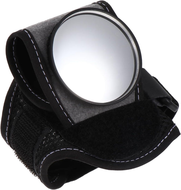 360 Rearview Mirror Wristband for Biking, Plastic Retroreflective Wrist Guard with Rotatable