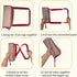 Generic 330lbs Portable Folding Camping Stool with Alloy Carabiner - Capacity Ultralight Pocket Chair, Collapsible Mini