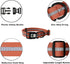 Dog Collar Waterproof, Adjustable Reflective Durable Flex Poly Coated Nylon Basic Collars 9 Colors in Size S/M/L