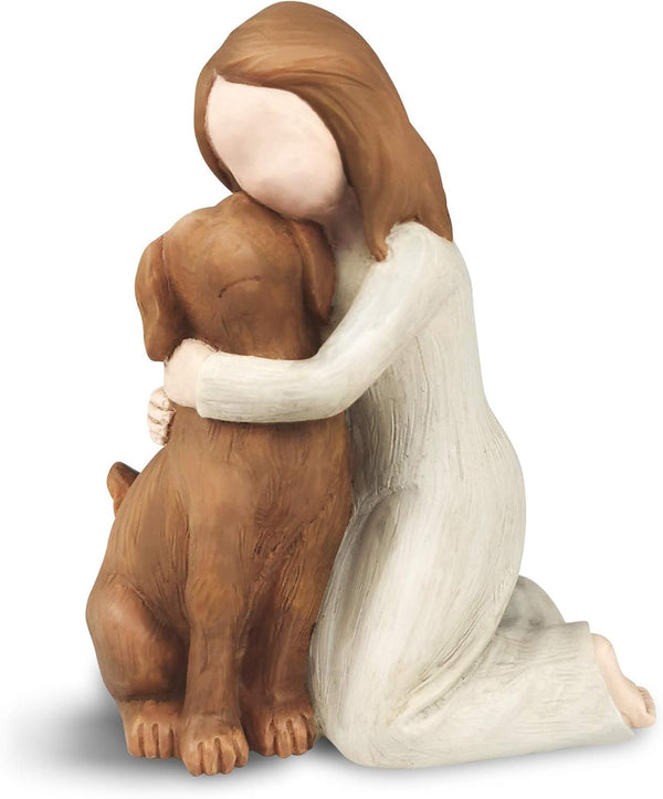 Dog Angel Figurines, Angel of Friendship Memorial Gifts for Dog Lovers